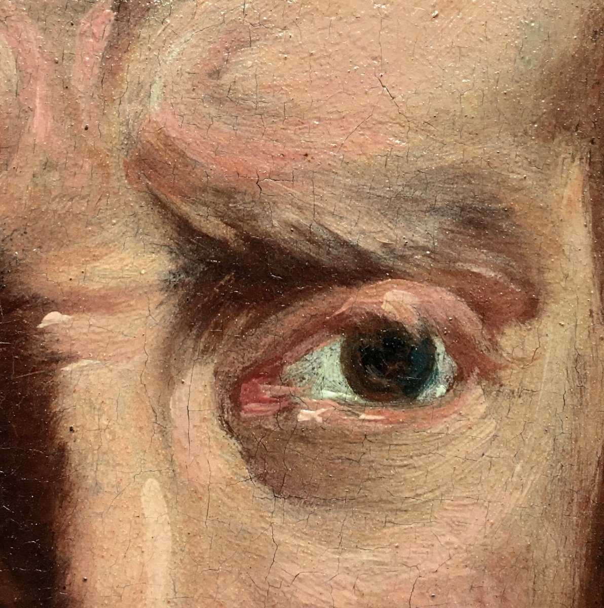 Portrait D’homme Du 17ème Siècle Suiveur De Jacob Jordaens (1593-1678)-photo-2