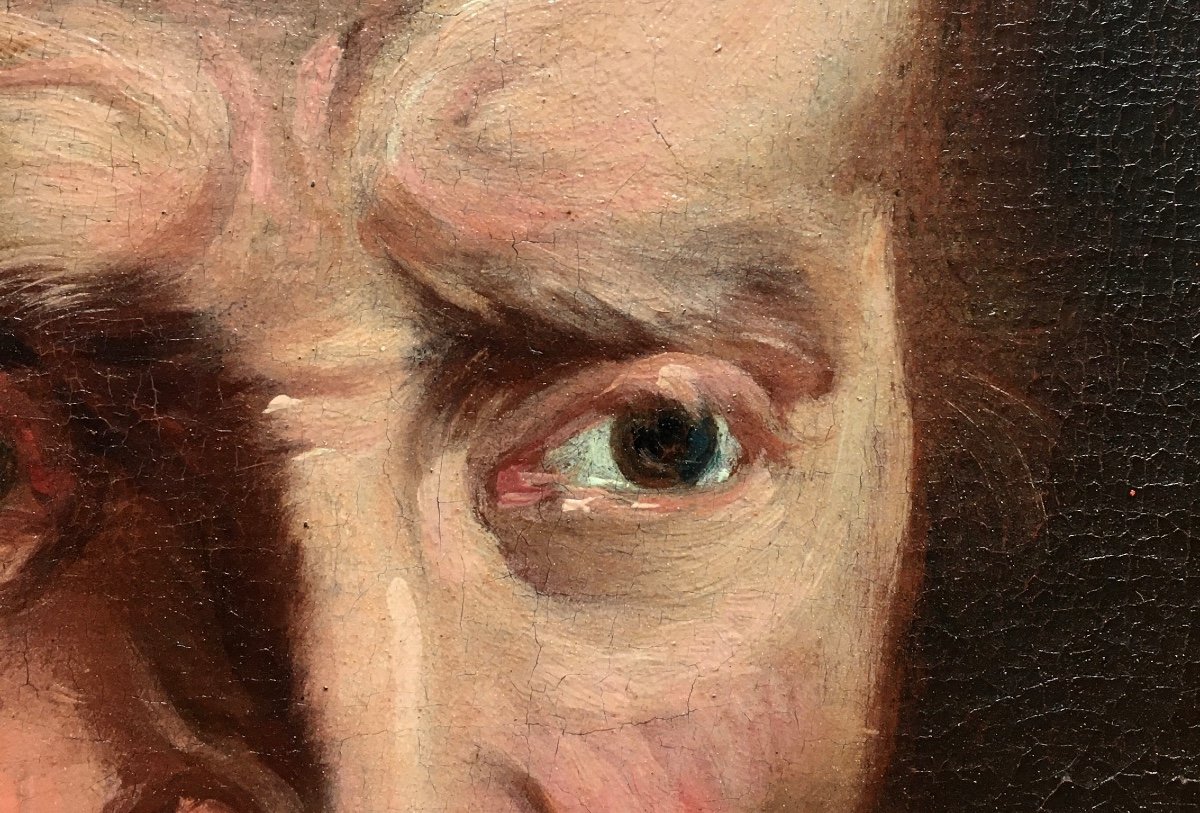 Portrait D’homme Du 17ème Siècle Suiveur De Jacob Jordaens (1593-1678)-photo-3