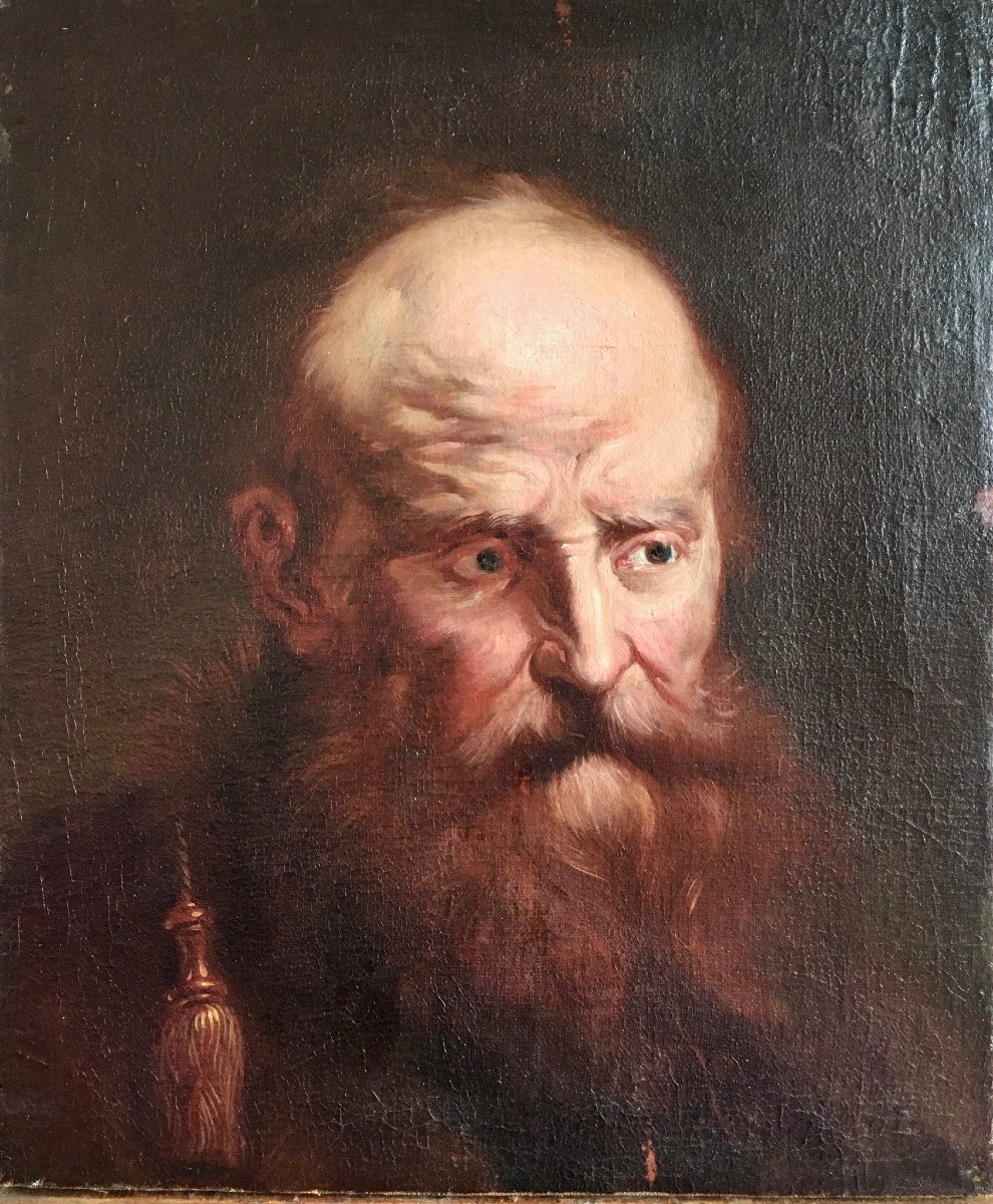 Portrait D’homme Du 17ème Siècle Suiveur De Jacob Jordaens (1593-1678)