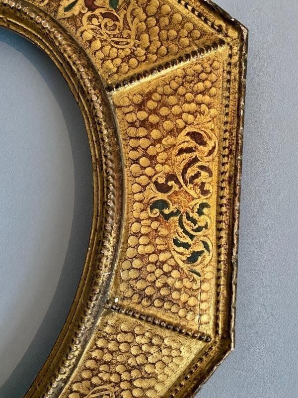 19th Century Italian Style Octagonal Frame-photo-3