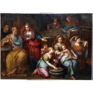 Atelier De Murillo , Bartolomé Esteban Murillo (1617-1682 Espagne) Naissance De La Vierge