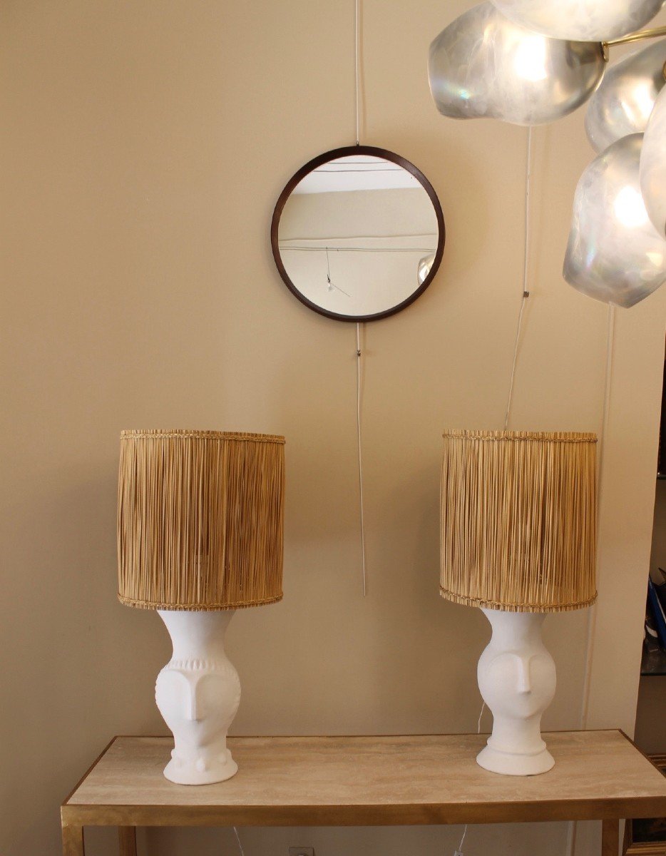 Paire Lampes Platres-photo-7