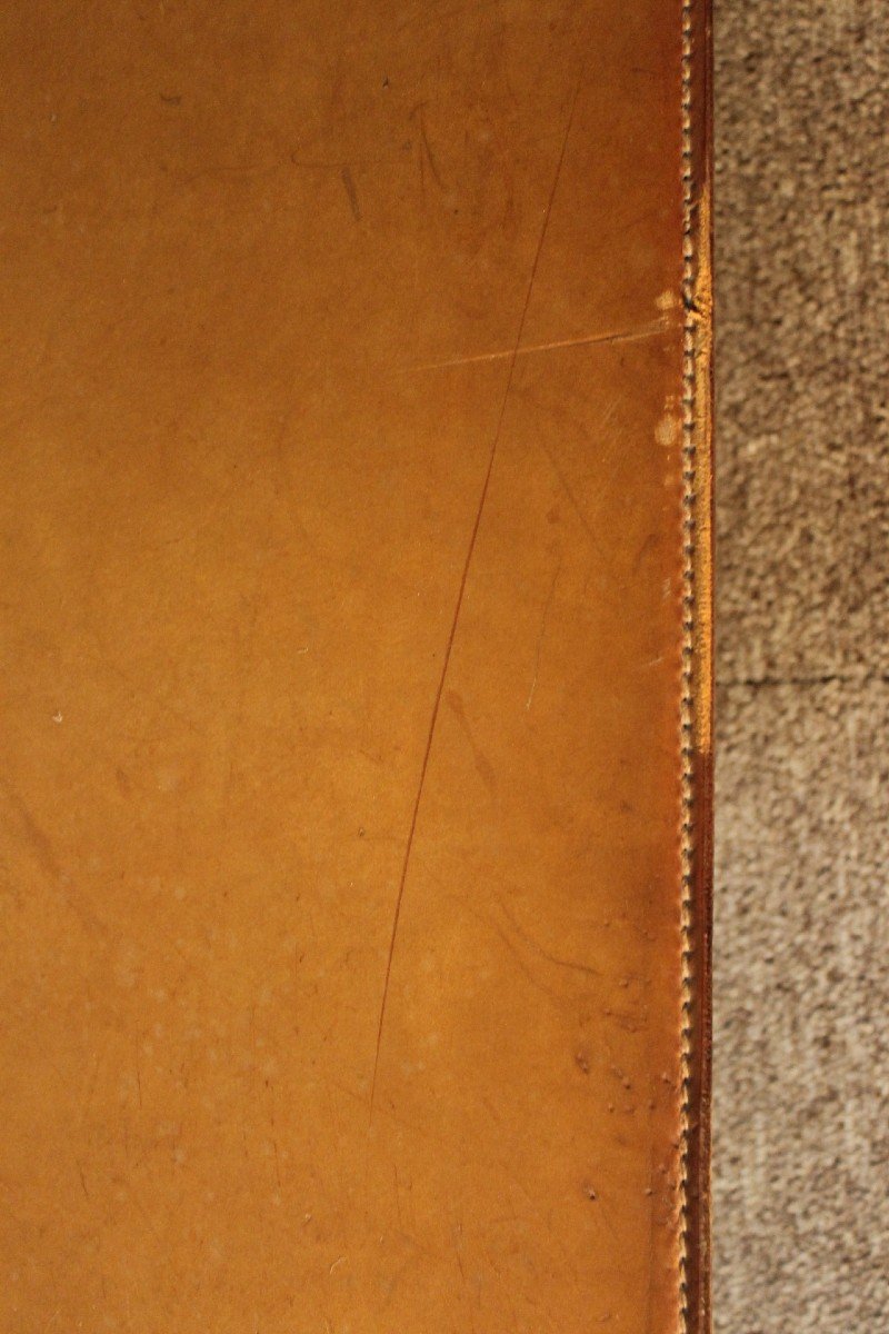 Table 'diesis' B&b Italia, Leather Coffee Table By Antonio Citterio-photo-8