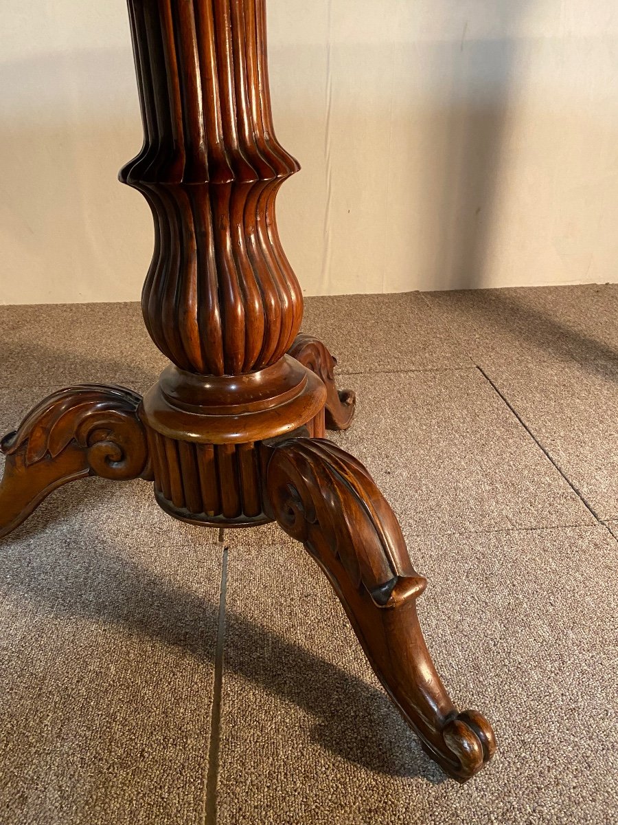 Pedestal Table In Mahogany 19th-photo-7