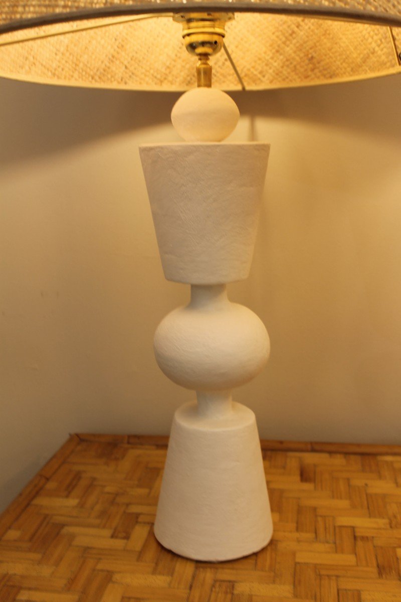 Paire Lampes Plâtres, XX ème-photo-2