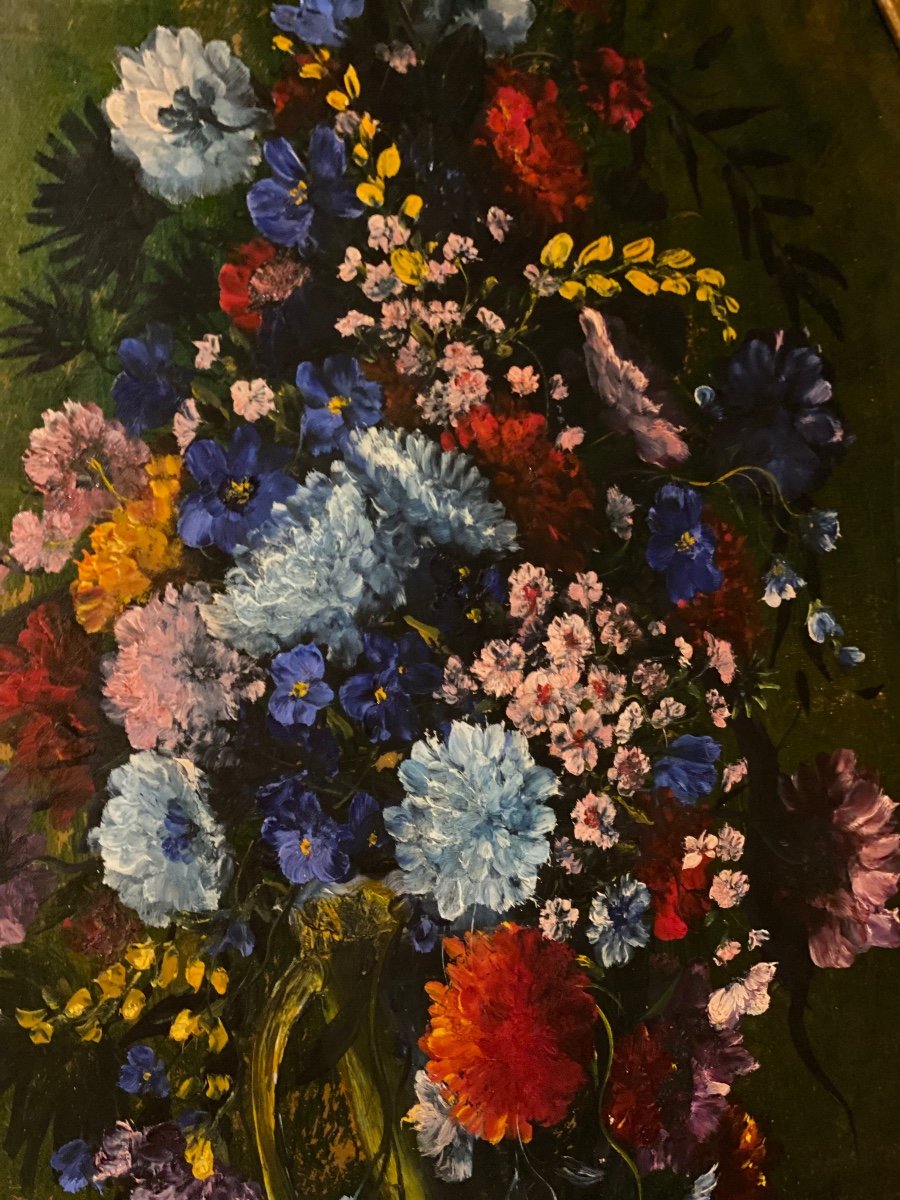 Painting Bouquet Of Flowers, Bizet-photo-2