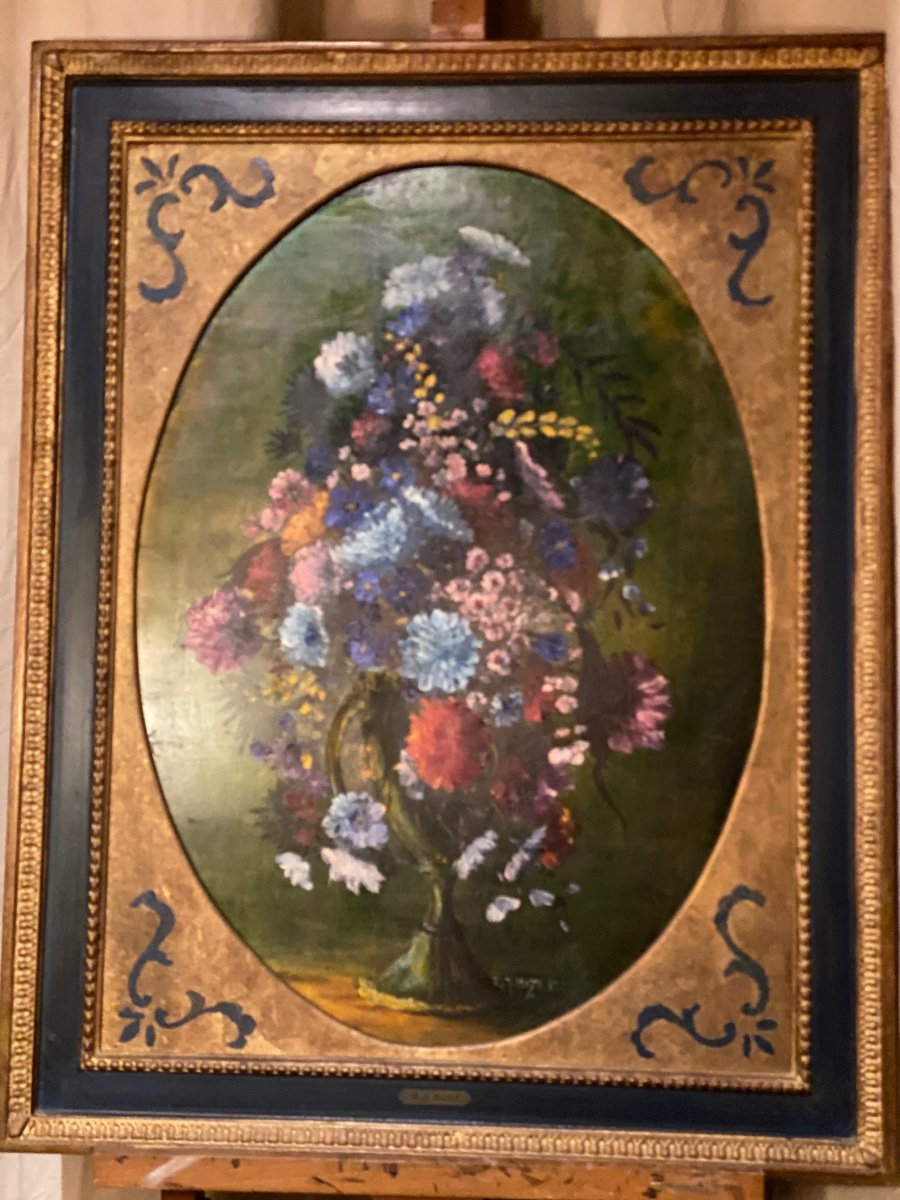 Painting Bouquet Of Flowers, Bizet-photo-6
