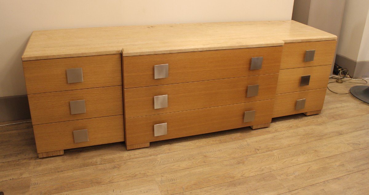 Enfilade En Frêne, Design, Italie,1980