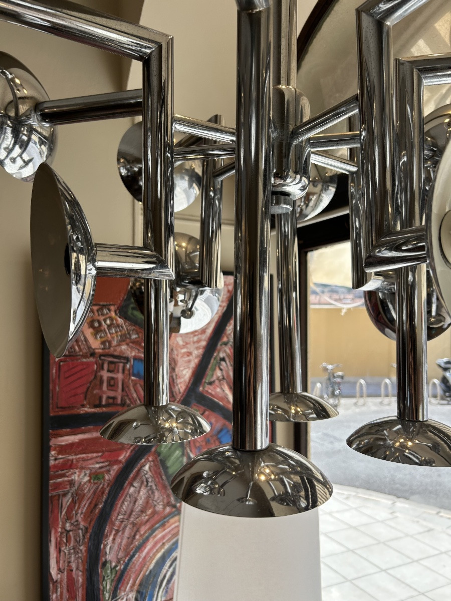 Luminaire chromée, 1970 -photo-6