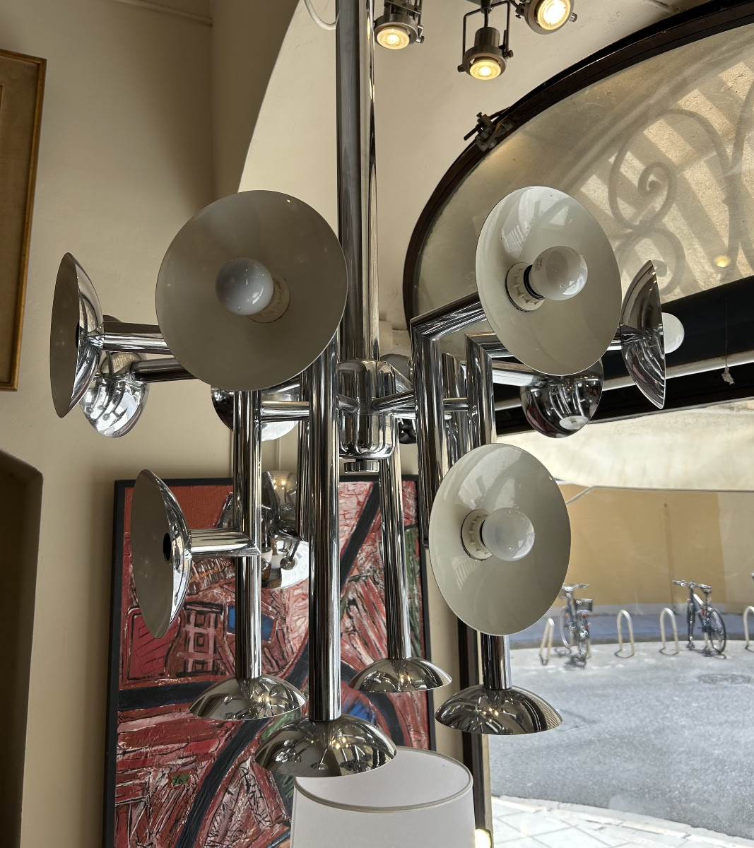 Luminaire chromée, 1970