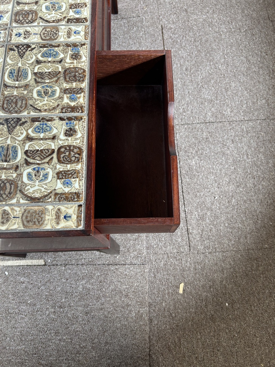 Commode et miroir, 1950, Signée Severin Hansen, Royal Copenhagen.-photo-6