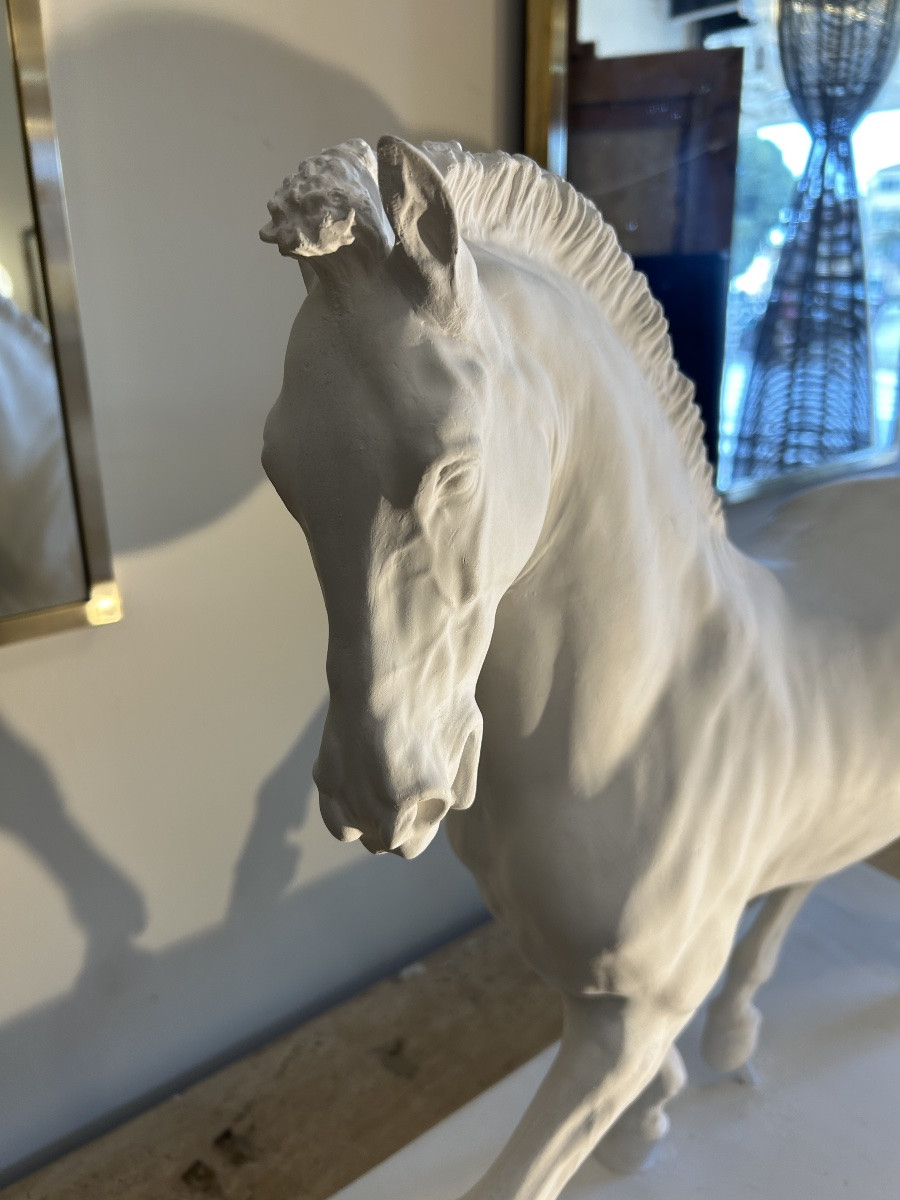 Cheval en plâtre, XX ème-photo-6