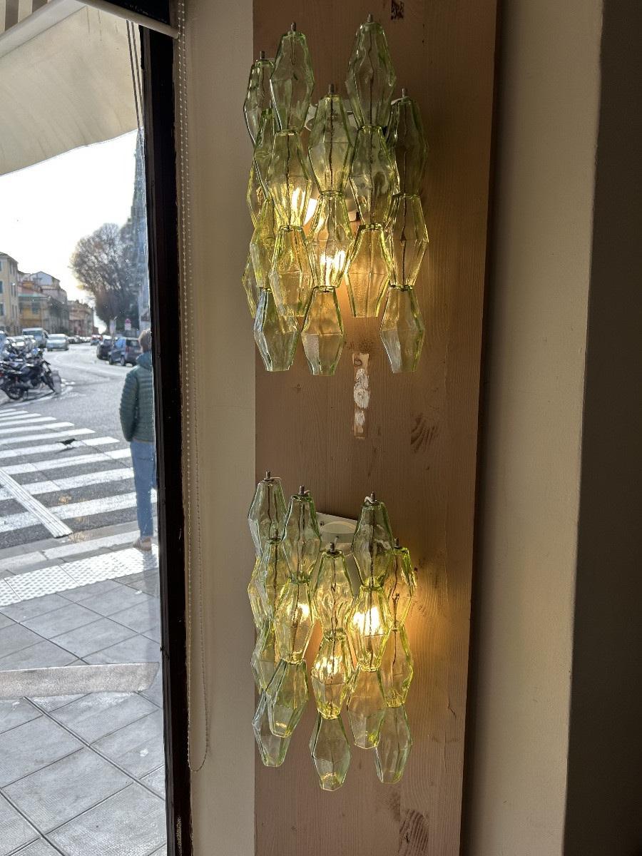 Paire d appliques de Murano ,Poliarte-photo-2