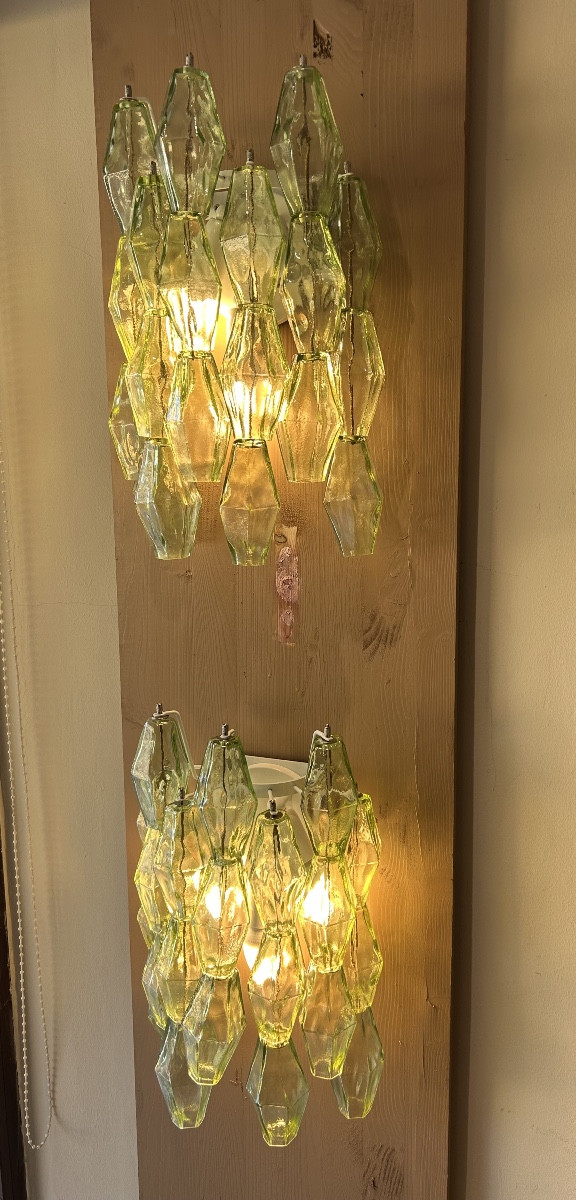 Paire d appliques de Murano ,Poliarte