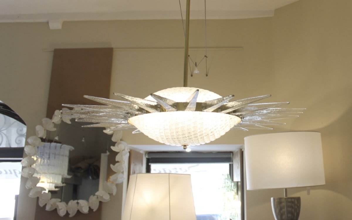 Luminaire Soleil, Murano, XX ème-photo-3
