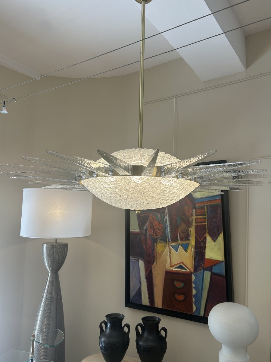 Luminaire Soleil, Murano, XX ème-photo-4