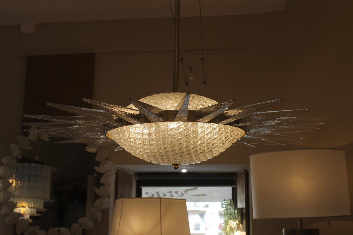 Luminaire Soleil, Murano, XX ème-photo-7