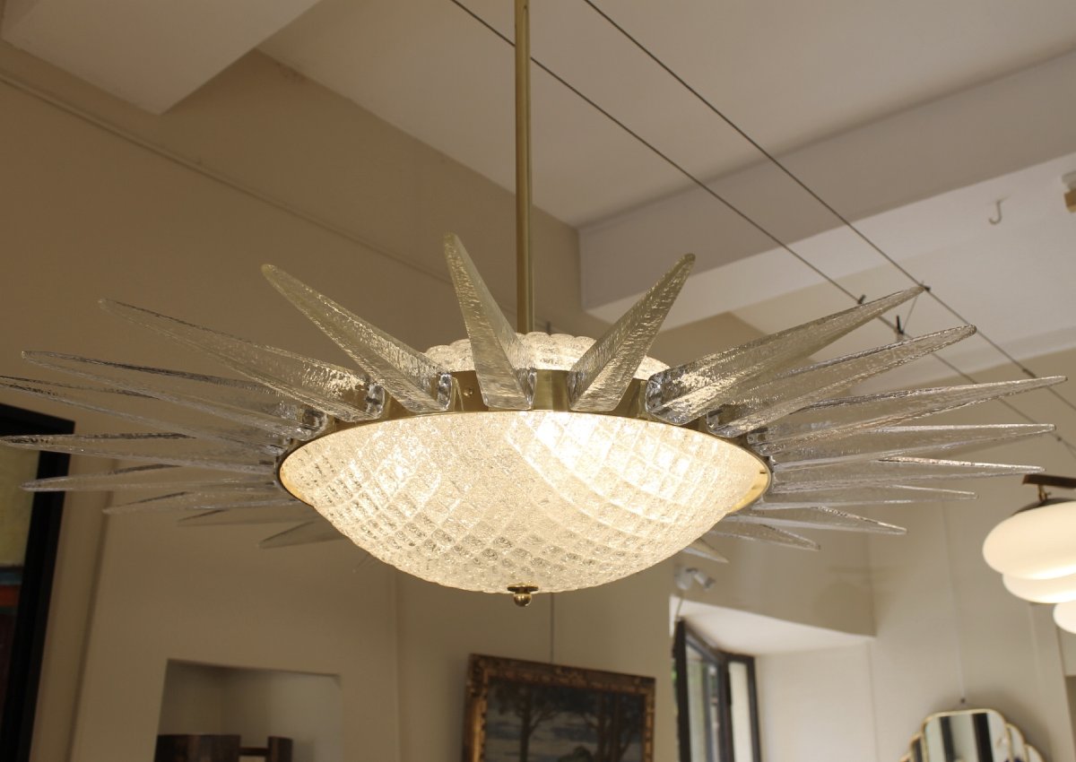 Luminaire Soleil, Murano, XX ème-photo-8