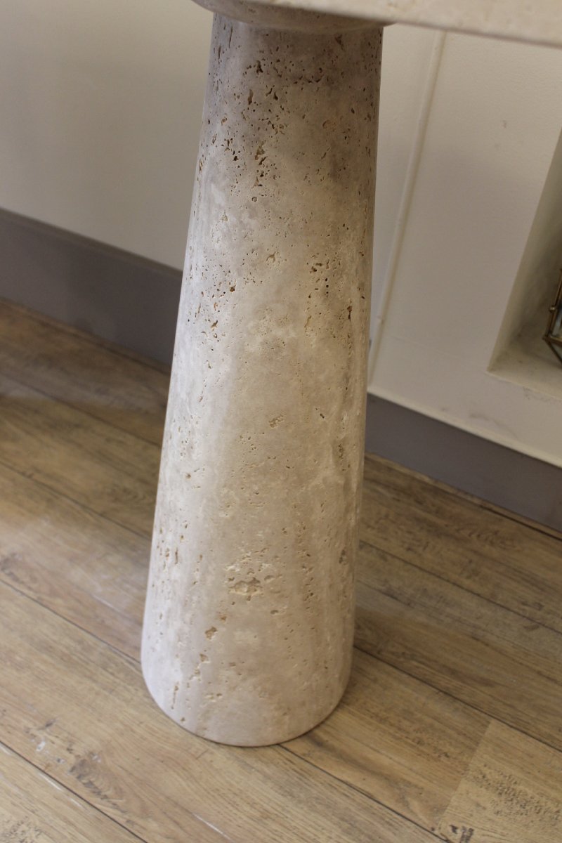 Travertine Console Table, Italy, 20th Century -photo-2