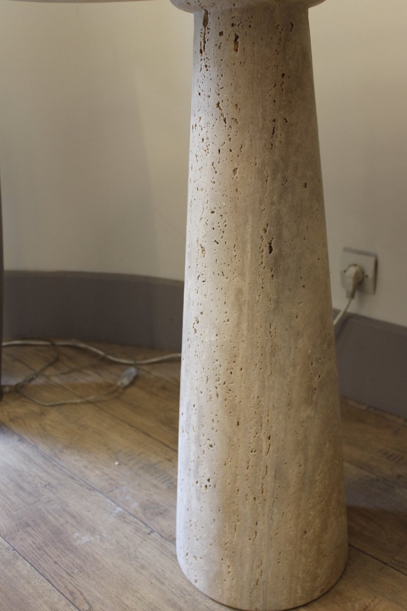 Travertine Console Table, Italy, 20th Century -photo-8