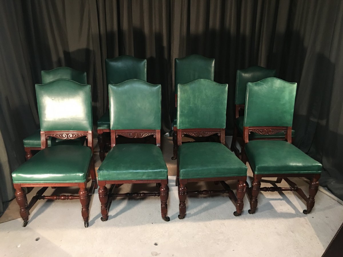 Série De 8 Chaises Anglaises -photo-7