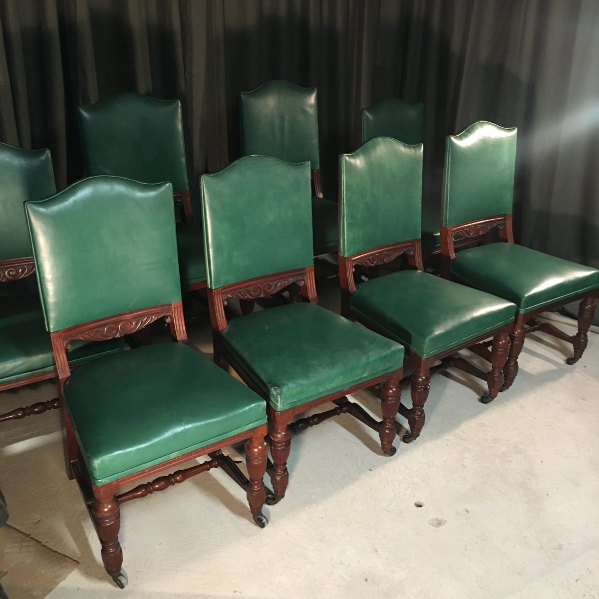 Series Of 8 English Chairs