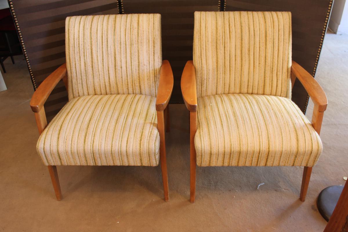 Paire Fauteuils 50