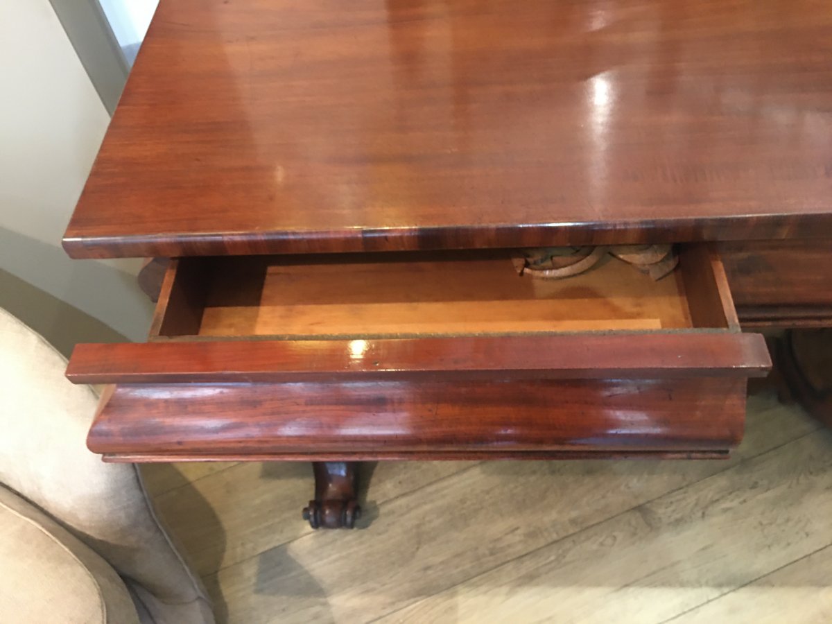 Mahogany Console XIX Eme-photo-3