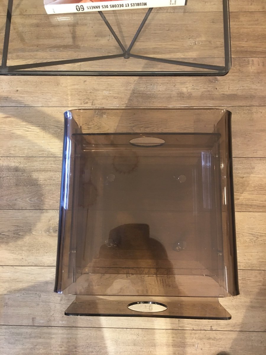 Pair Of Plexis Tables 1970-photo-1