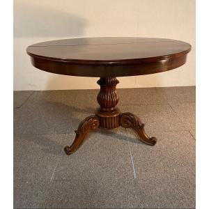 Pedestal Table In Mahogany 19th