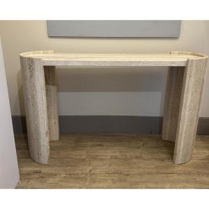 Console en travertin, Italie, XX ème 