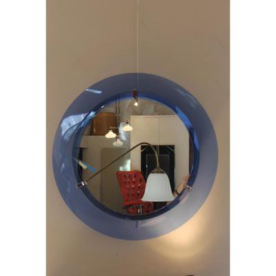 Miroir Bleu Italien Annee 60