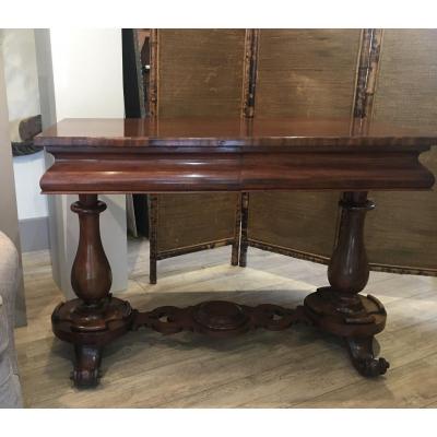 Mahogany Console XIX Eme