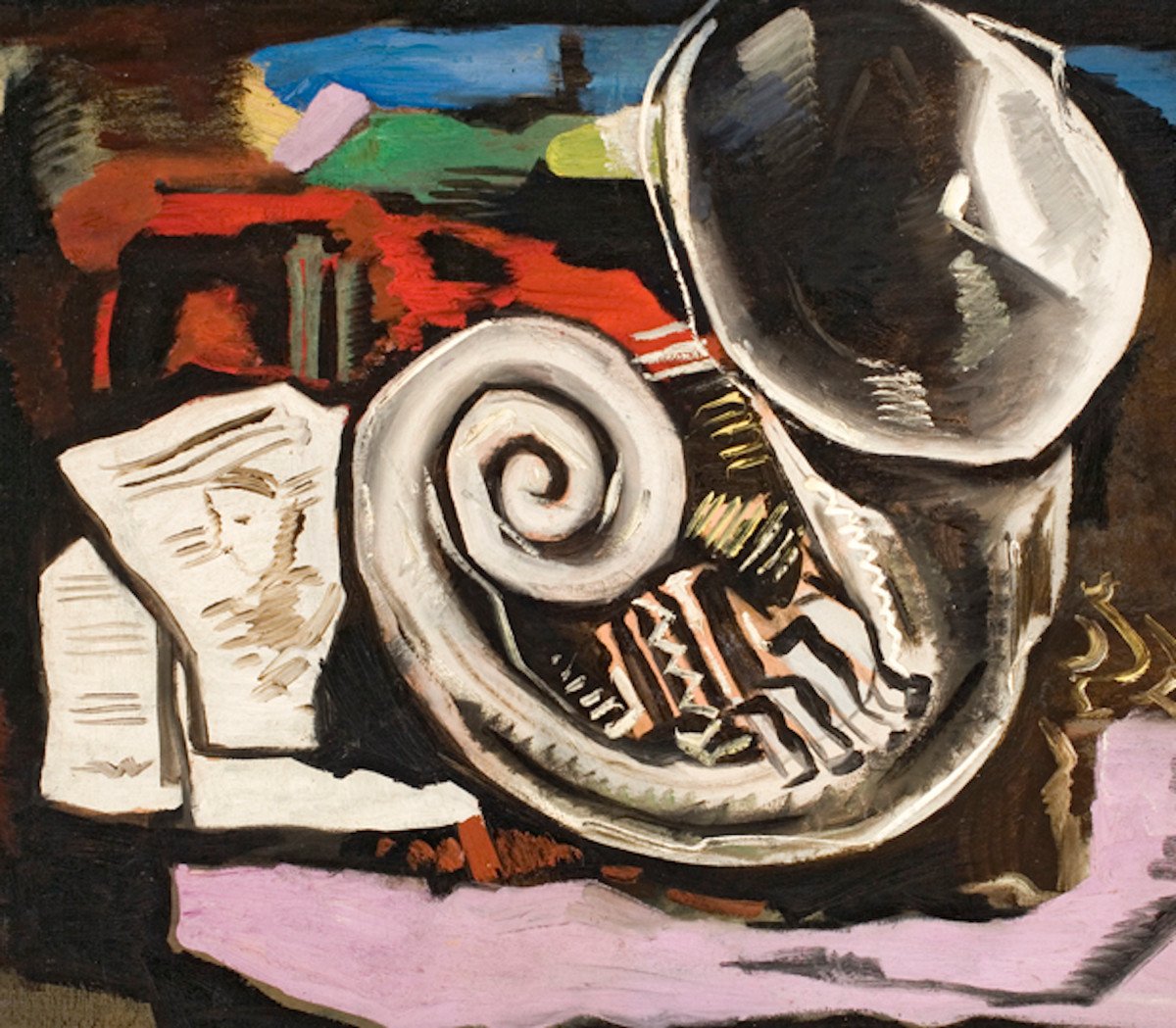 Huile Sur Toile  Signé Ismael De La Serna (1898-1968)  "Musique" 1929-photo-3