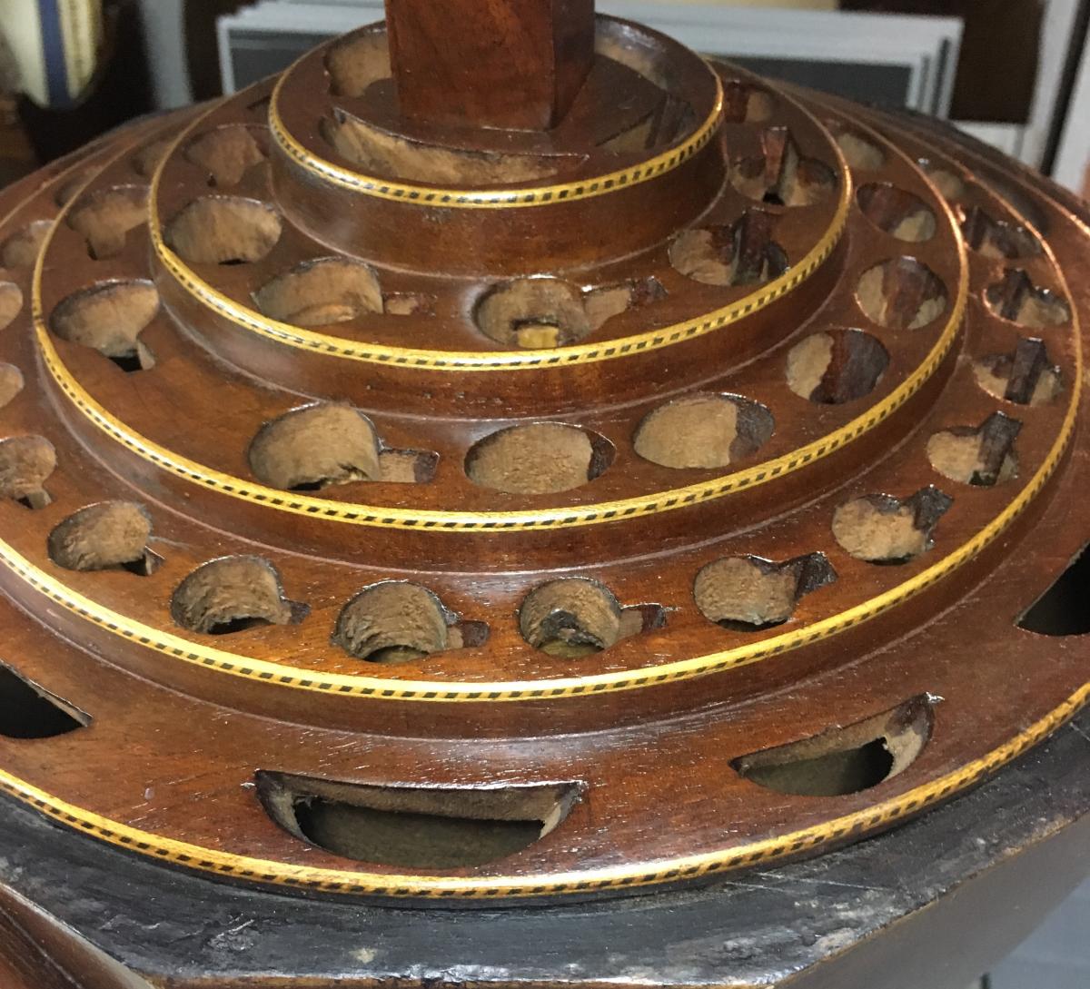 Urnes Porte-couteaux Anglaises en acajou. Fin de 18éme siecle-photo-3