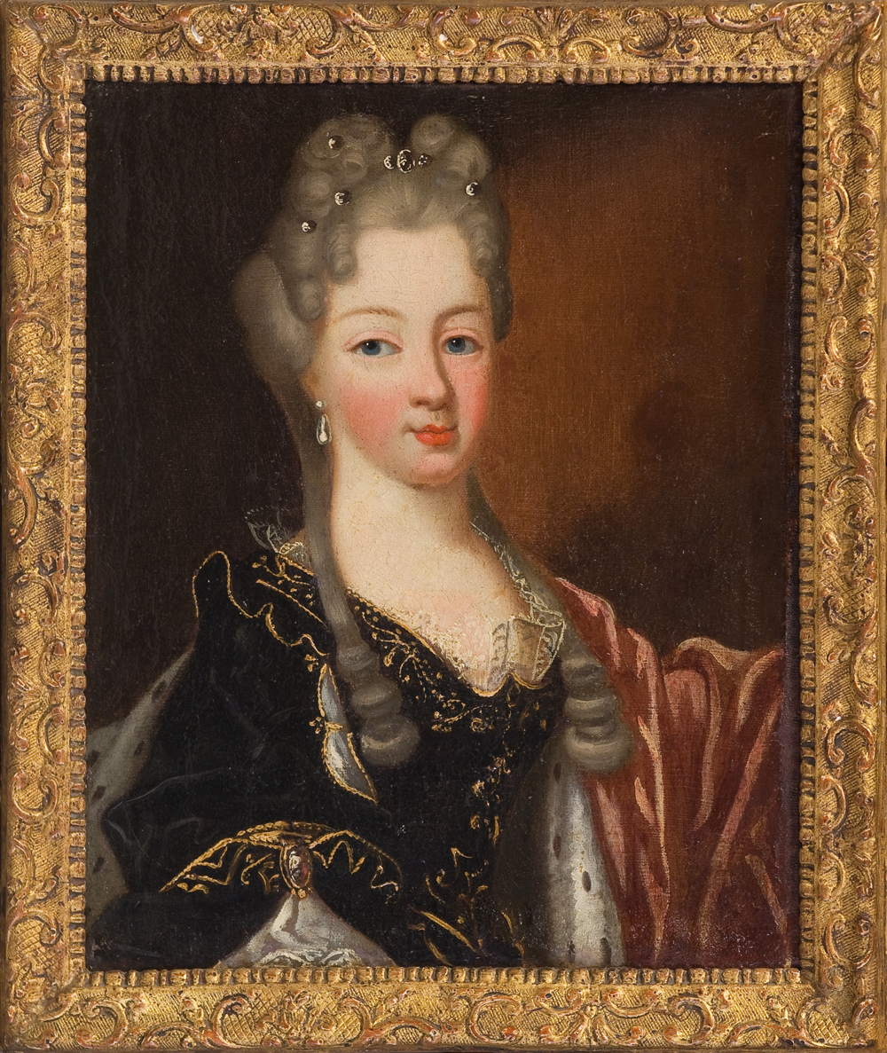 -portraits Of Two Girls Of Louis XV, 18th Century-photo-3