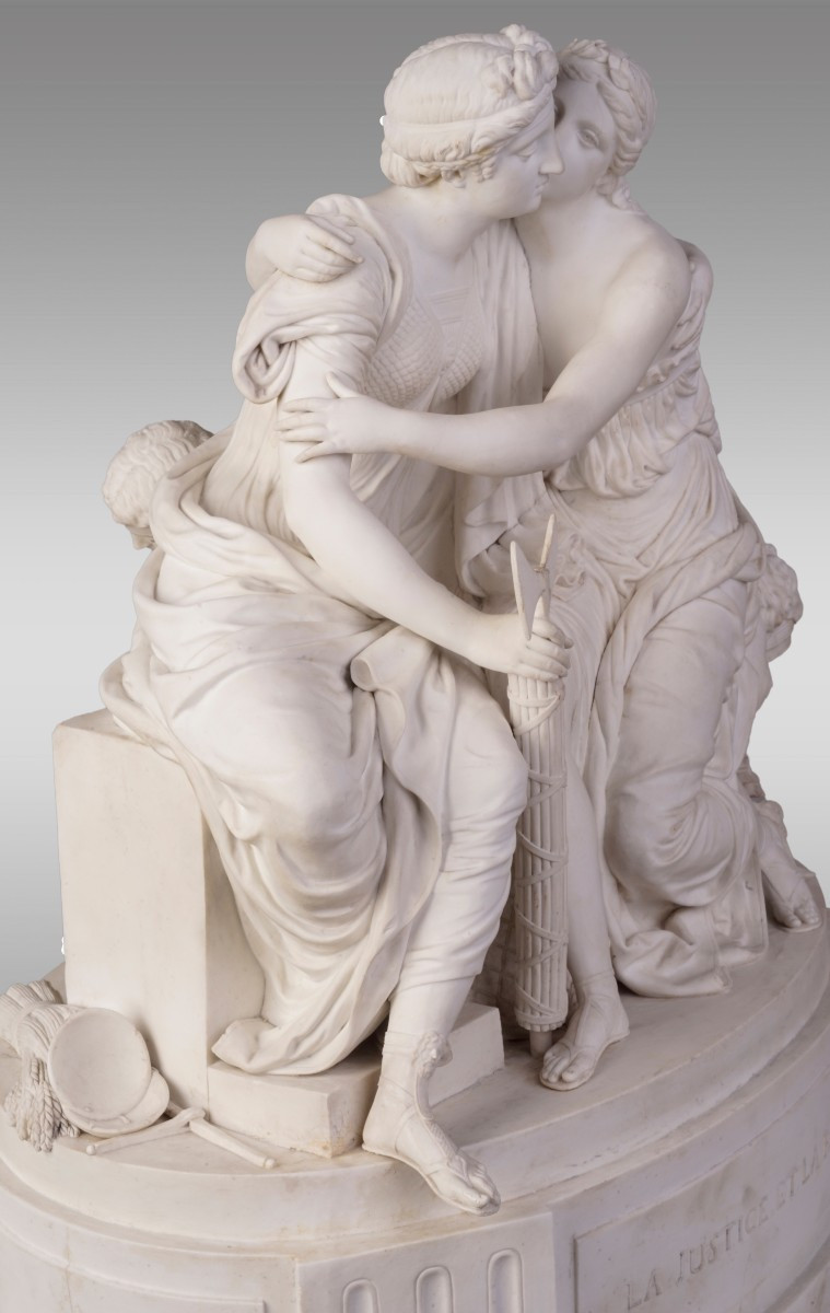 ``La Justice et la Paix`` Groupe en Biscuit de Terre de Lorraine-photo-3