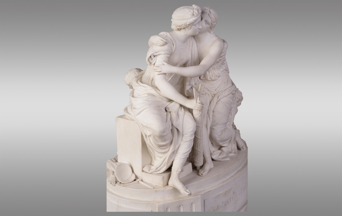 ``La Justice et la Paix`` Groupe en Biscuit de Terre de Lorraine-photo-1