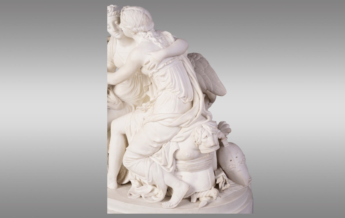 ``La Justice et la Paix`` Groupe en Biscuit de Terre de Lorraine-photo-2