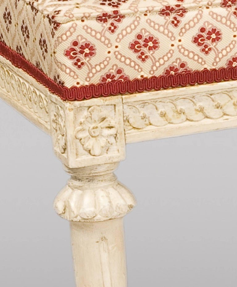 Swedish Lacquered Benches. Louis XVI-photo-4