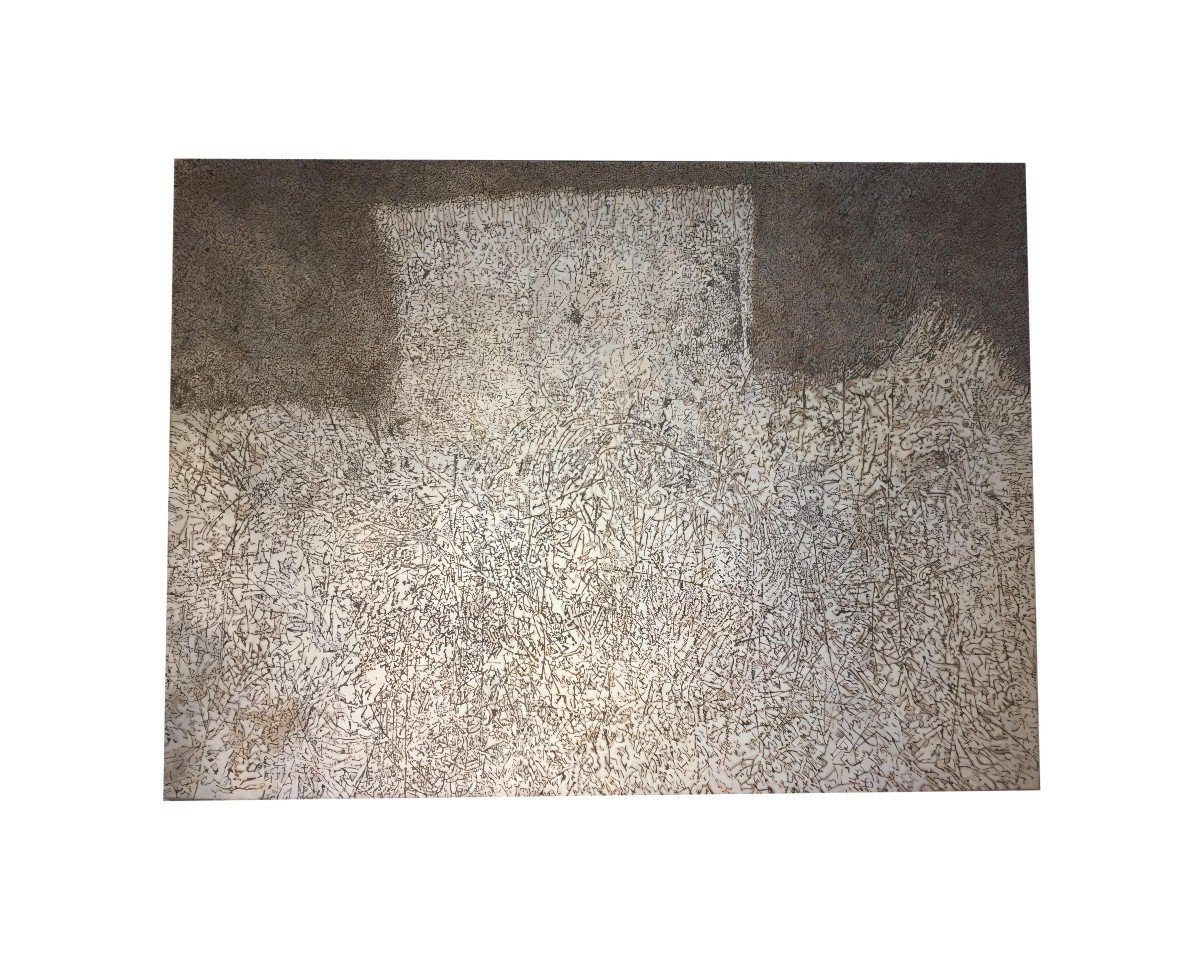 Mark Tobey (1890-1976) "attributed To" Oil On Canvas Monumental Period 70s-75s-photo-3