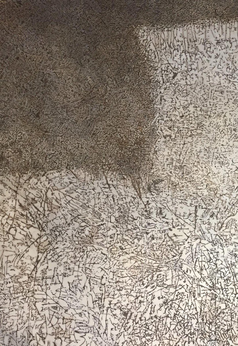 Mark Tobey (1890-1976) "attributed To" Oil On Canvas Monumental Period 70s-75s