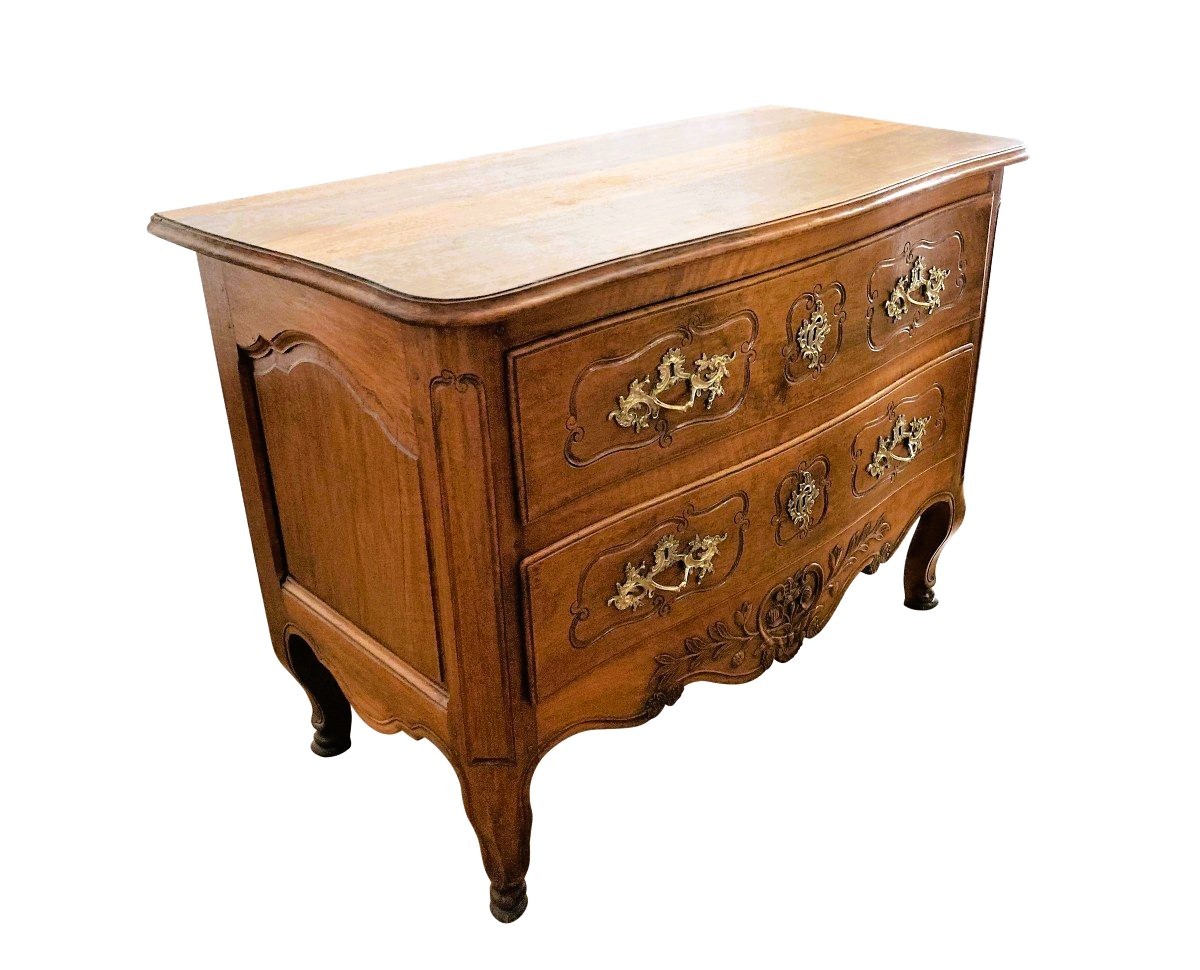 Commode Provençale Epoque Louis XV En Noyer-photo-2