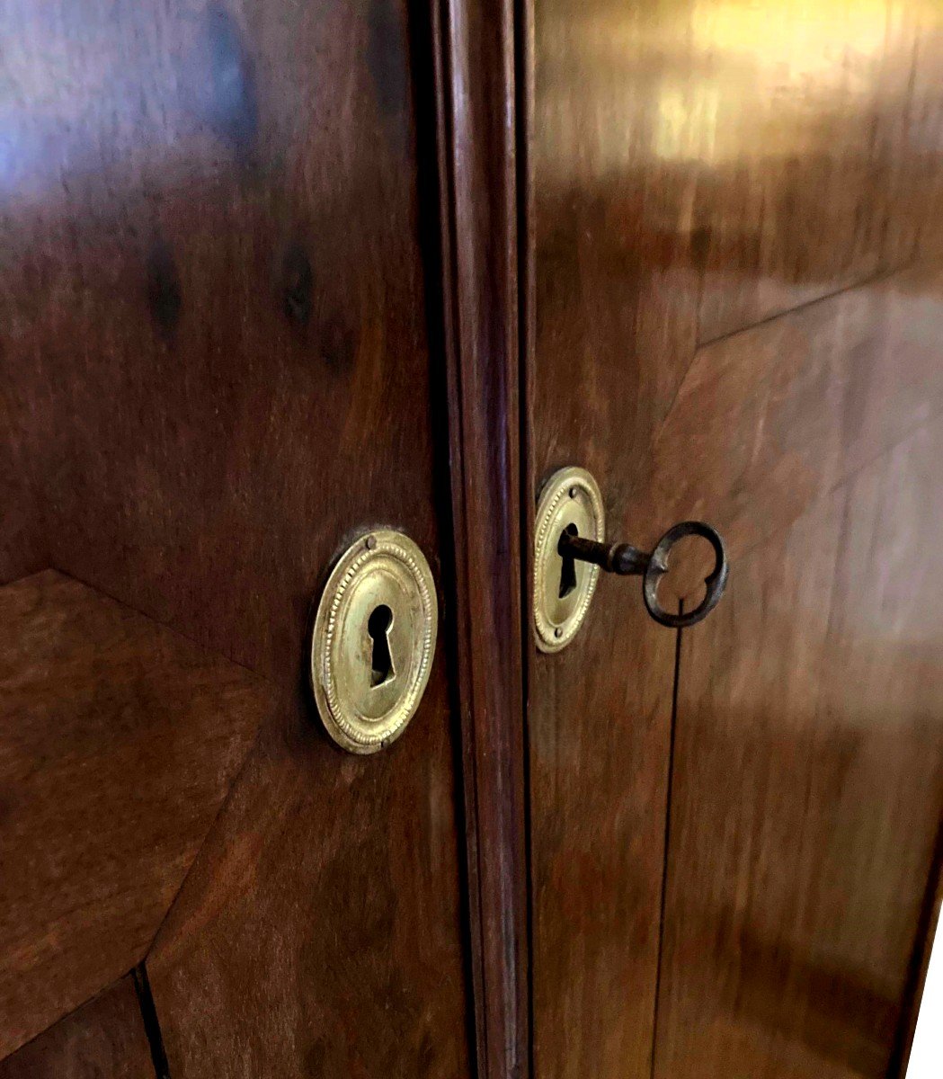 Small 18th Century Mahogany Port Wardrobe-photo-3