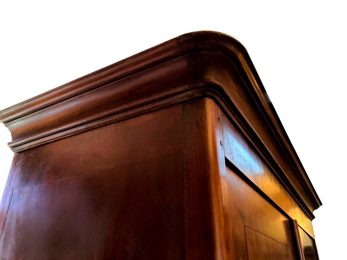 Small 18th Century Mahogany Port Wardrobe-photo-1