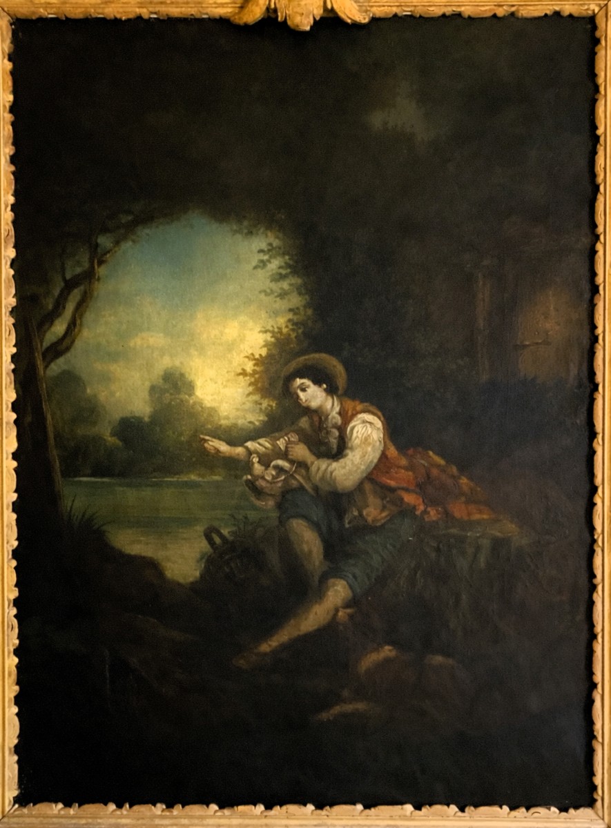 18th Century Louis XVI Fireplace Trumeau-photo-2