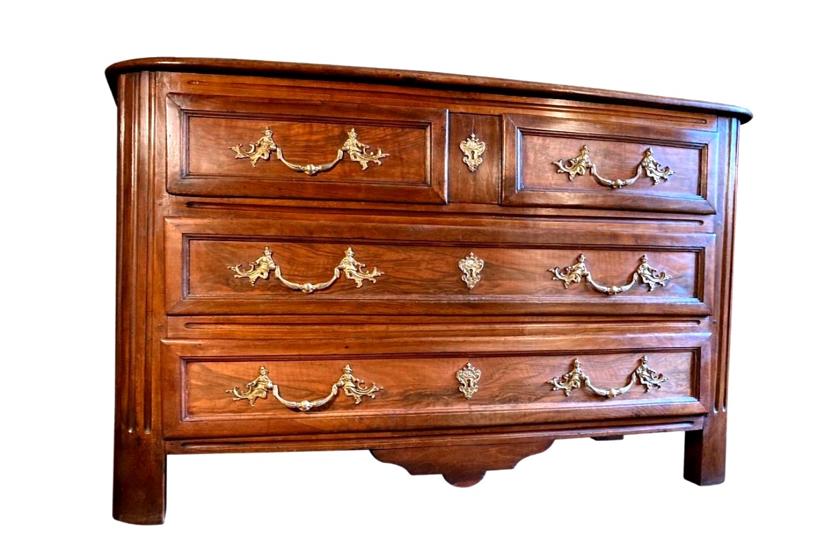 Commode Régence Travail Provincial Du XVIIIe Siècle