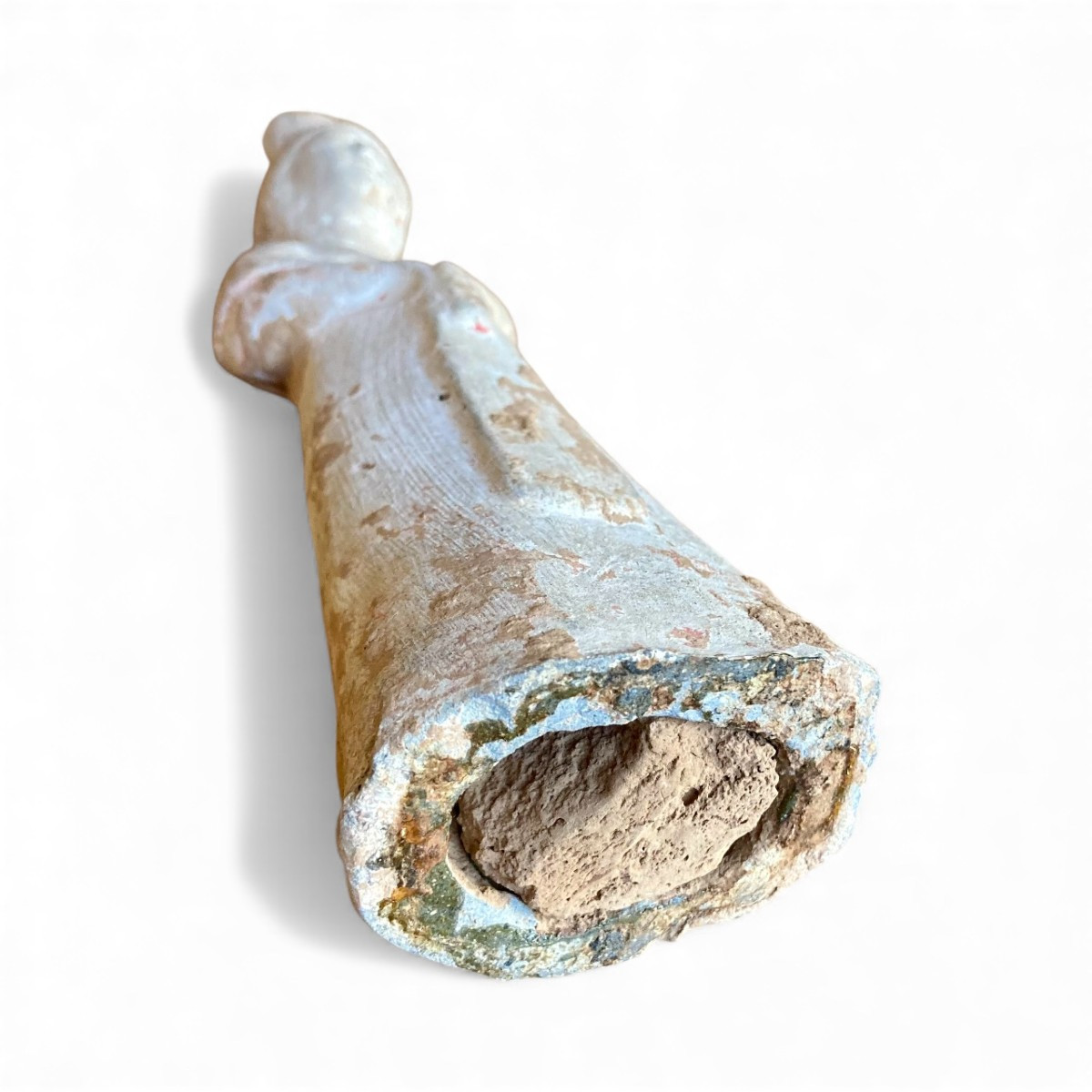 Chinese Tang Funerary Statuette – Mingqi Court Lady In Clay, Tang Dynasty (618–907)-photo-6