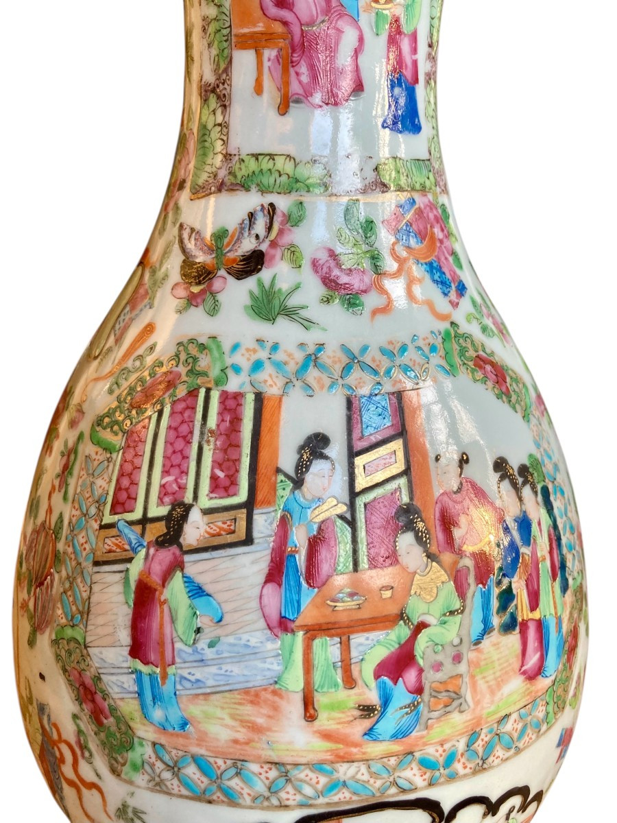 Large Famille Rose Porcelain Vase Qing Dynasty Guangxu Period (1875–1908) China 19th Century-photo-7