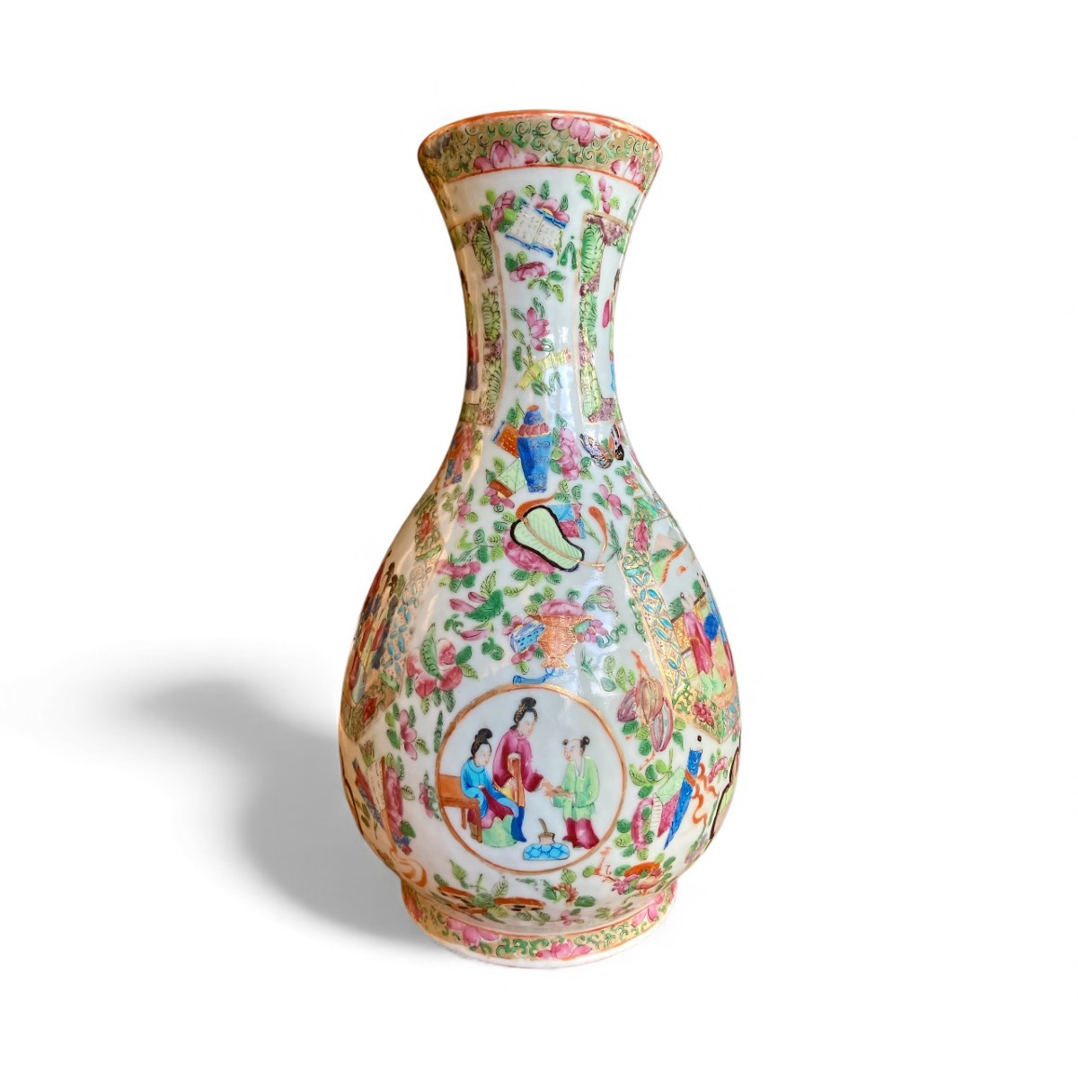 Large Famille Rose Porcelain Vase Qing Dynasty Guangxu Period (1875–1908) China 19th Century-photo-6